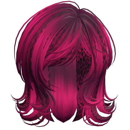 Scene 2000s Darling Wolfcut Pink Cheetah Roblox item