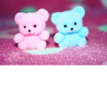Pink and Blue Bears <3