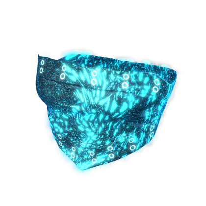 Glowing Emissive Teal Cropped Top