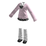 🍀Gyaru Cardigan School Outfit (Pink)