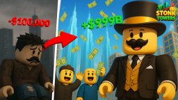 [Nowe! 👚🚗] 💸Stonk Towers - Tycoon Miliarderów