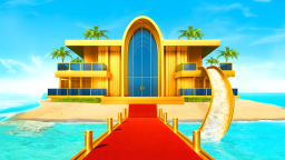 Złoty Mansion Tycoon 🏝️