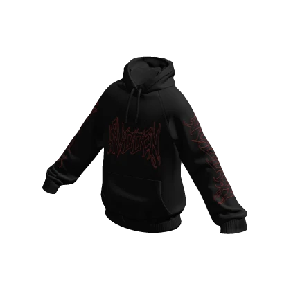 Black Red Lightning SVDDEN Hoodie Roblox Item Rolimon s