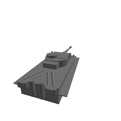 WWII Tiger Tank (Without tracks)