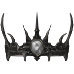 (In Group Store) Pearl Spiked Spire Chrome Crown