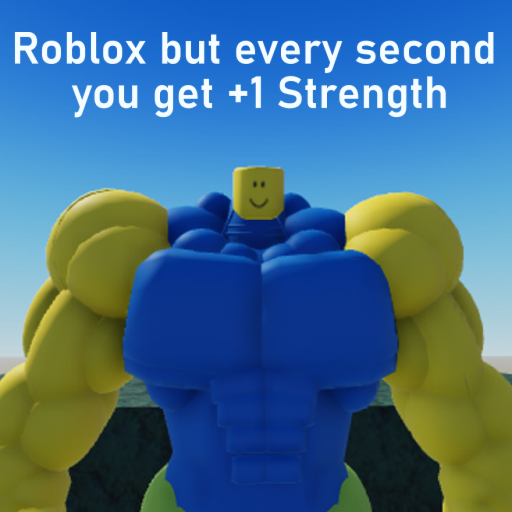 4x💪 Roblox but every second you get +1 Strength official Roblox game thumbnail