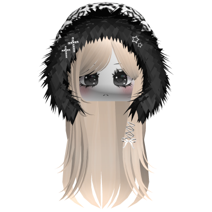 White Snow Leopard Hood Girl Beige