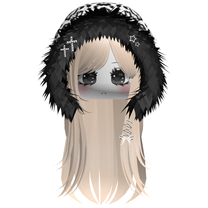 White Snow Leopard Hood Girl Beige
