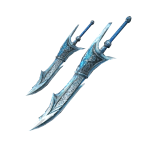 Ice Blue Zulki Dual Sword
