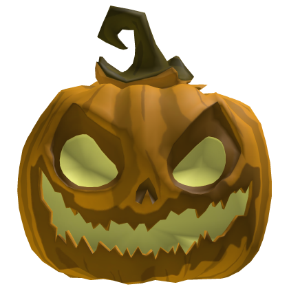 Yellow Pumpkin Halloween Head [Glowy] 