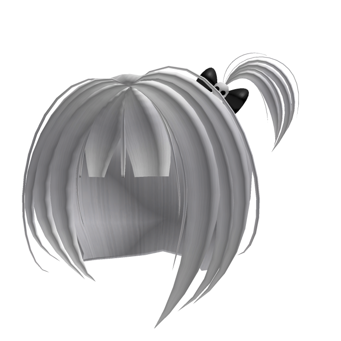 Cute White Skull Hair