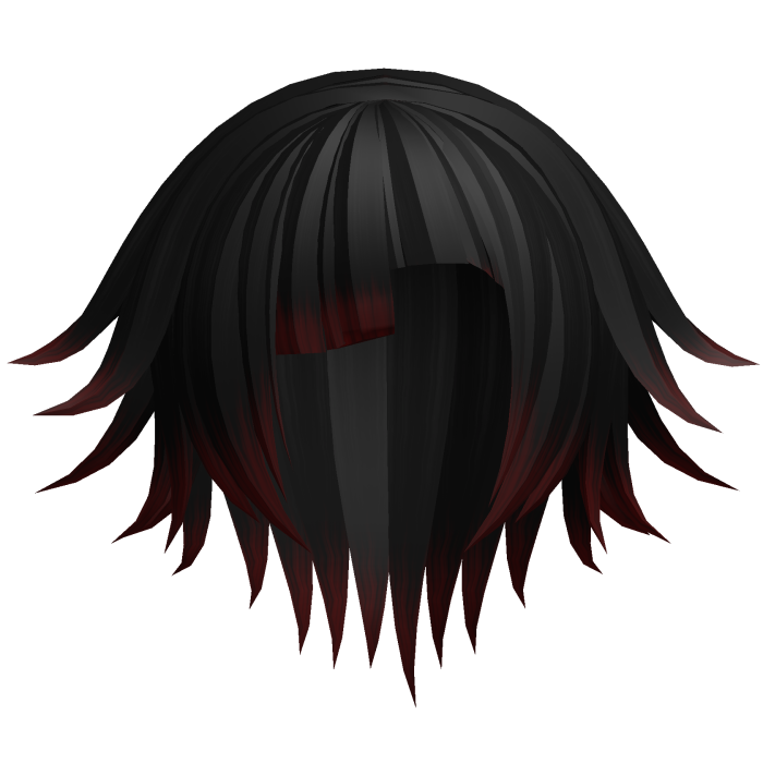 >_0 Black + Red Long Spiky Kote Kei Emo Hair 5. 