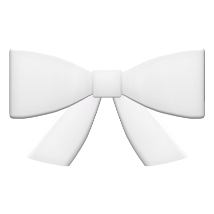 ♡ cute white bow hairclip Roblox item