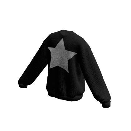 ☆ Black Star Y2k Sweater