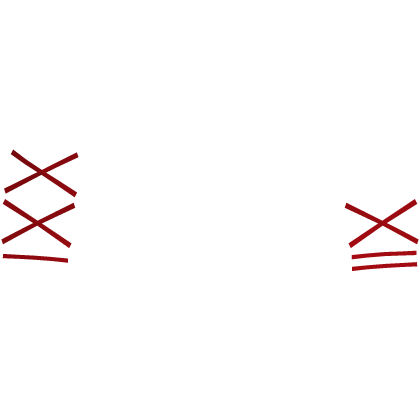 さ: red crossed and double line hair clips v2 Roblox item