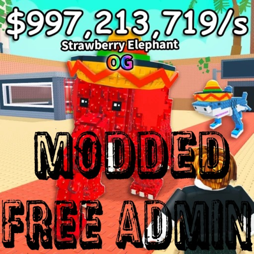 Steal a Brainrot modded free admin official Roblox game thumbnail
