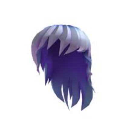 blue anime girl hair Roblox decal