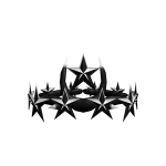 Black and White Night Star Crown