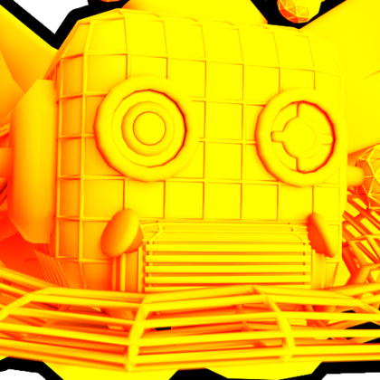 Gold Neon Robot
