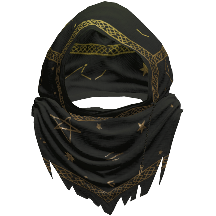 Green Sorcerer Distressed Rune Hood