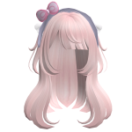 Rosy Ribbon Princess Hair (Pink)