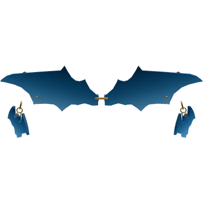 Bat Glasses Blue with Earrings | Roblox Item - Rolimon's