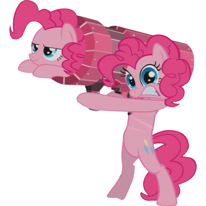 Pinkie Pie Bazooka MLP Cutout