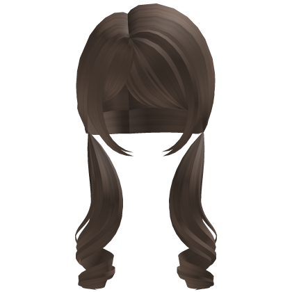 kawaii pigtails in light brown
