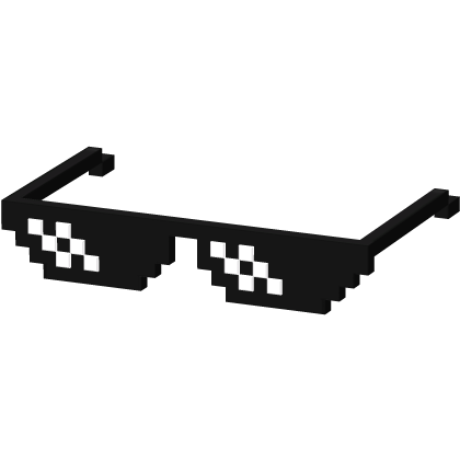 MLG Chance Deal With It Meme Pixel Sunglasses thumbnail