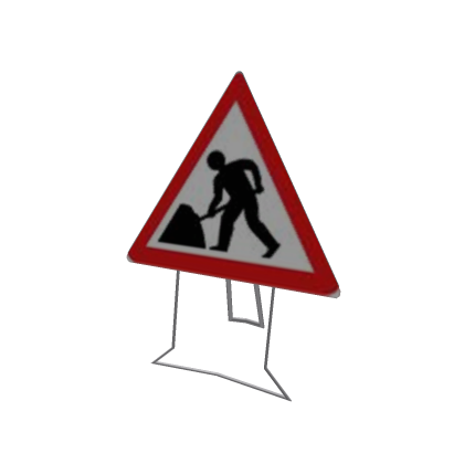 UK Road Construction Sign