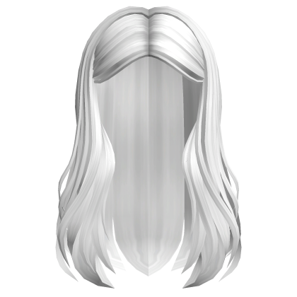 Tucked Long Flowy Hair (white) Roblox item