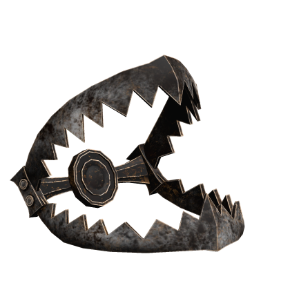 Rusty Grunge Scary Dirty Shoulder Bear Trap Left Roblox item