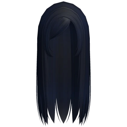☆ y2k straight gyaru emo side part dark blue | Roblox Item