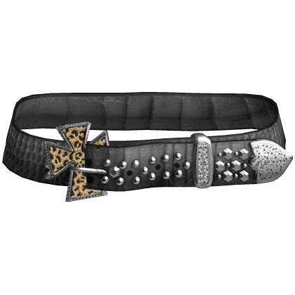 2000s Mcbling Y2k Leopard cheetah Cross Belt | Roblox Item