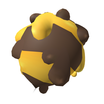 Yellow & brown slime bee abdomen / Tail