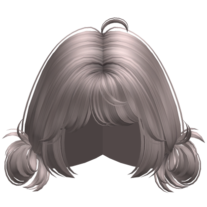 ♡ Cute Loose Low Mini Buns Hair (Ash Blonde) Roblox item