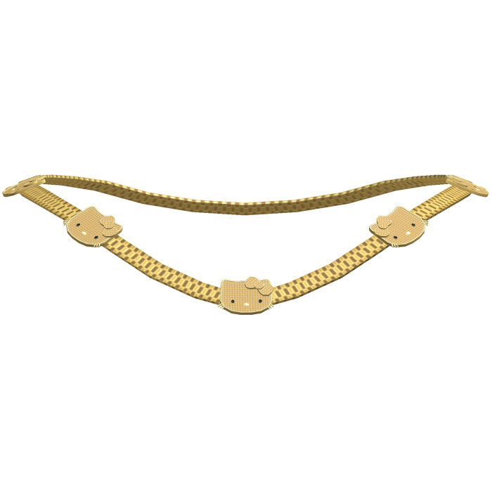 Gold kitty rolex chain necklace [3.0]