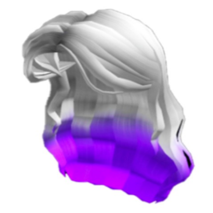 White purple hair Roblox decal