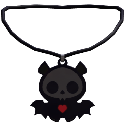 Halloween Skeleton Bat Pendant