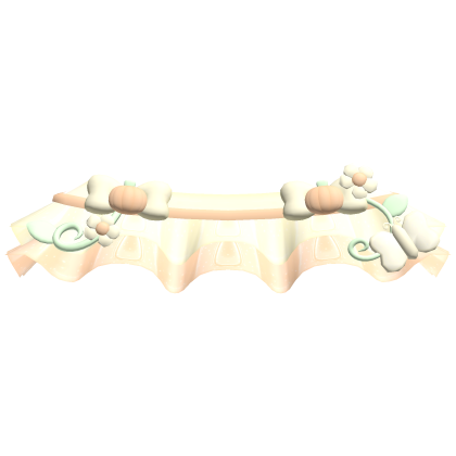 ʚ ︵ yellow halloween pumpkin fairy garden skirt