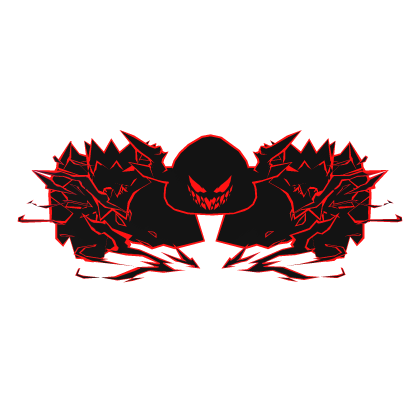 Cartoony Red Hood Aura Dragon Wings Combo