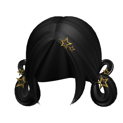[NEW 🚨] Black Low Double Edgy Buns with Stars