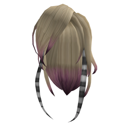 Blonde Emo Raccoon Hair Roblox item