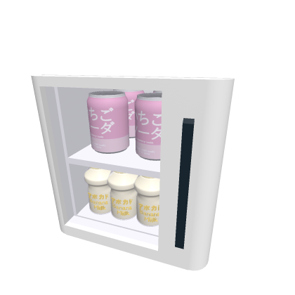 mini fridge w/ drinks