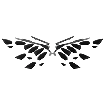 Sci-Fi Diamond back wings - Black thumbnail