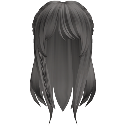 sweet long moe hair in grey