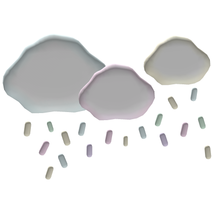 ♡ its raining sprinkles! cute pastel rain Roblox item