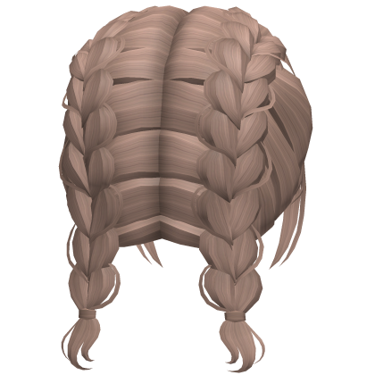 Cute Short Dutch Preppy Messy Braids in Milktea Roblox item