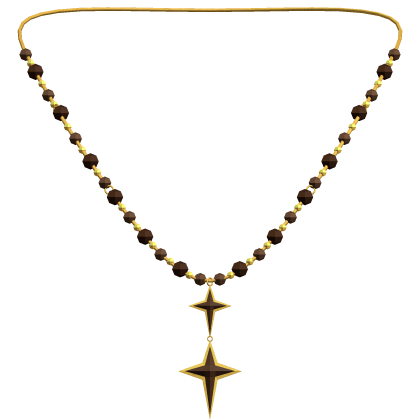 brown shiny sparkle necklace 3.0