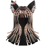Gold Ethereal Fox Empress Hair